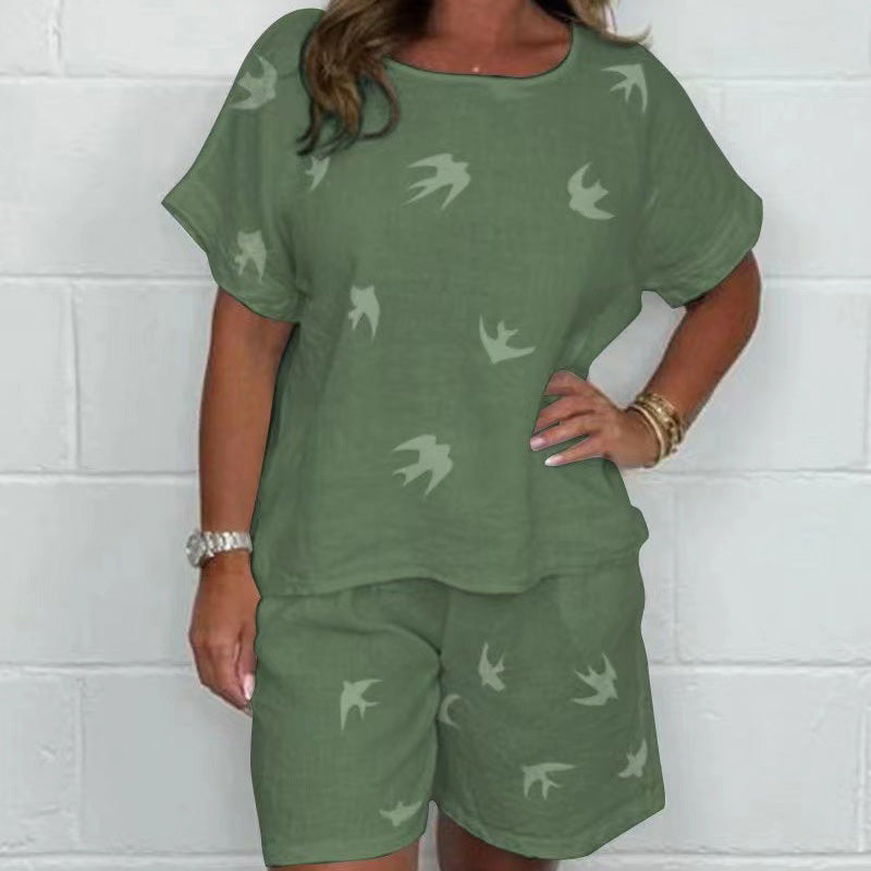 Dahlia – Breezy Printed Two-Piece Set