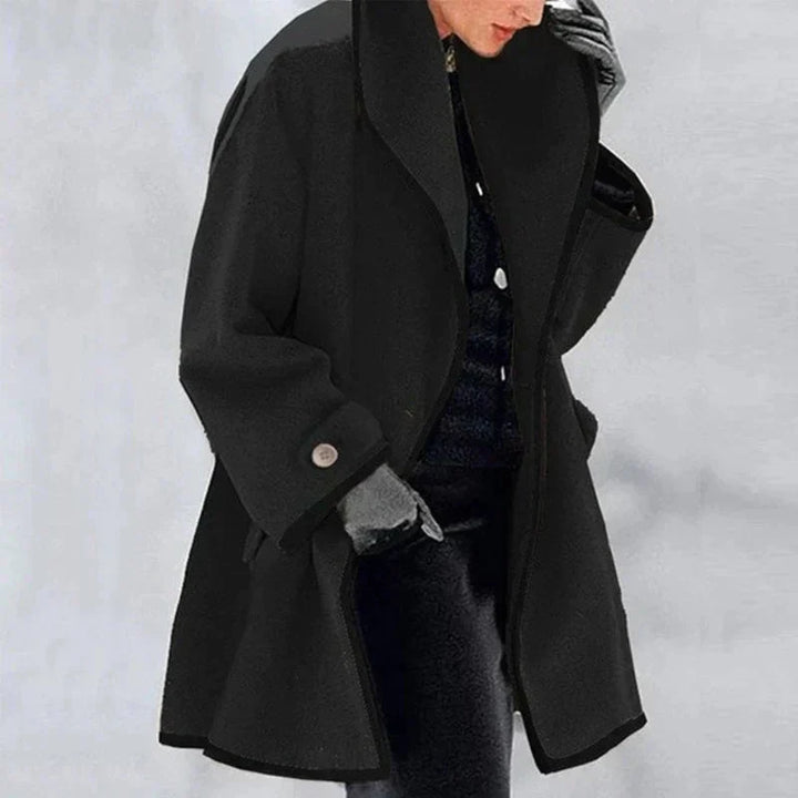 Casey | Elegant Contrast Coat